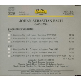 BACH - Schuricht - Concertos brandebourgeois BWV 1046-1051..